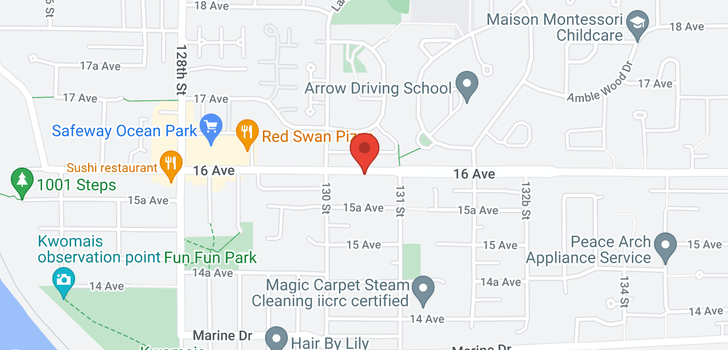 map of 13058 16 AVENUE